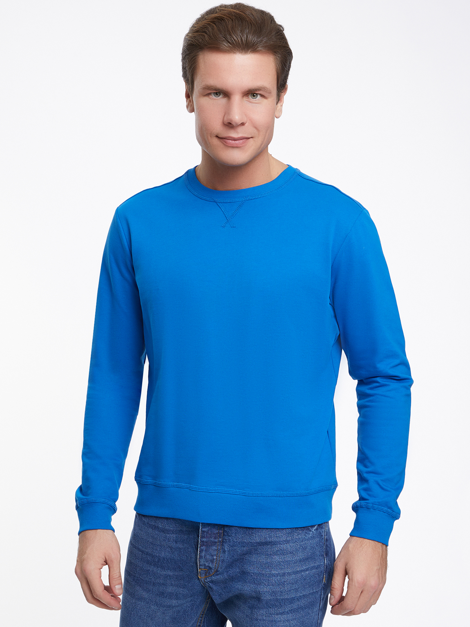 

Свитшот мужской oodji 5B113002M синий XL, 5B113002M