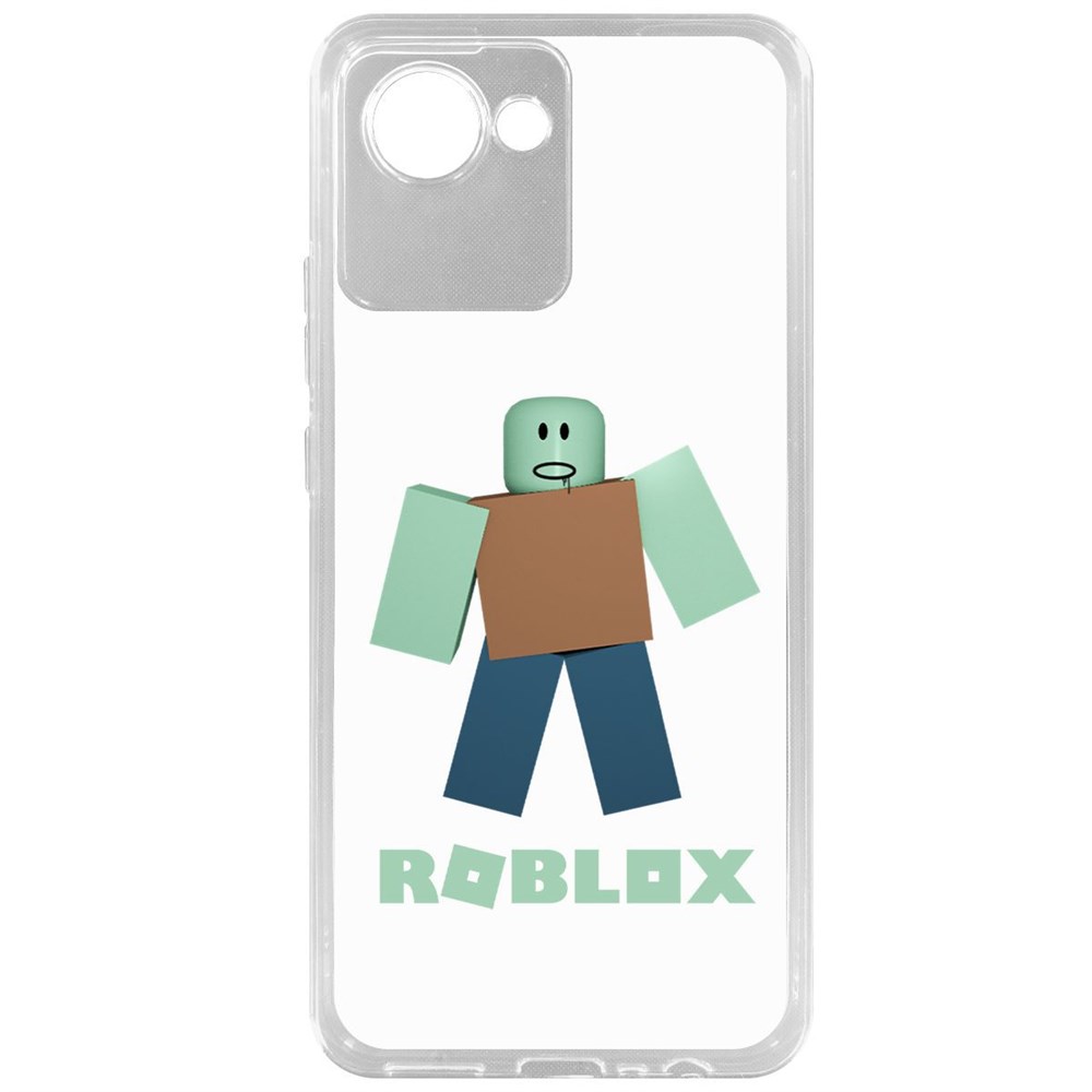 

Чехол-накладка Roblox-Зомби для Realme C30, Прозрачный