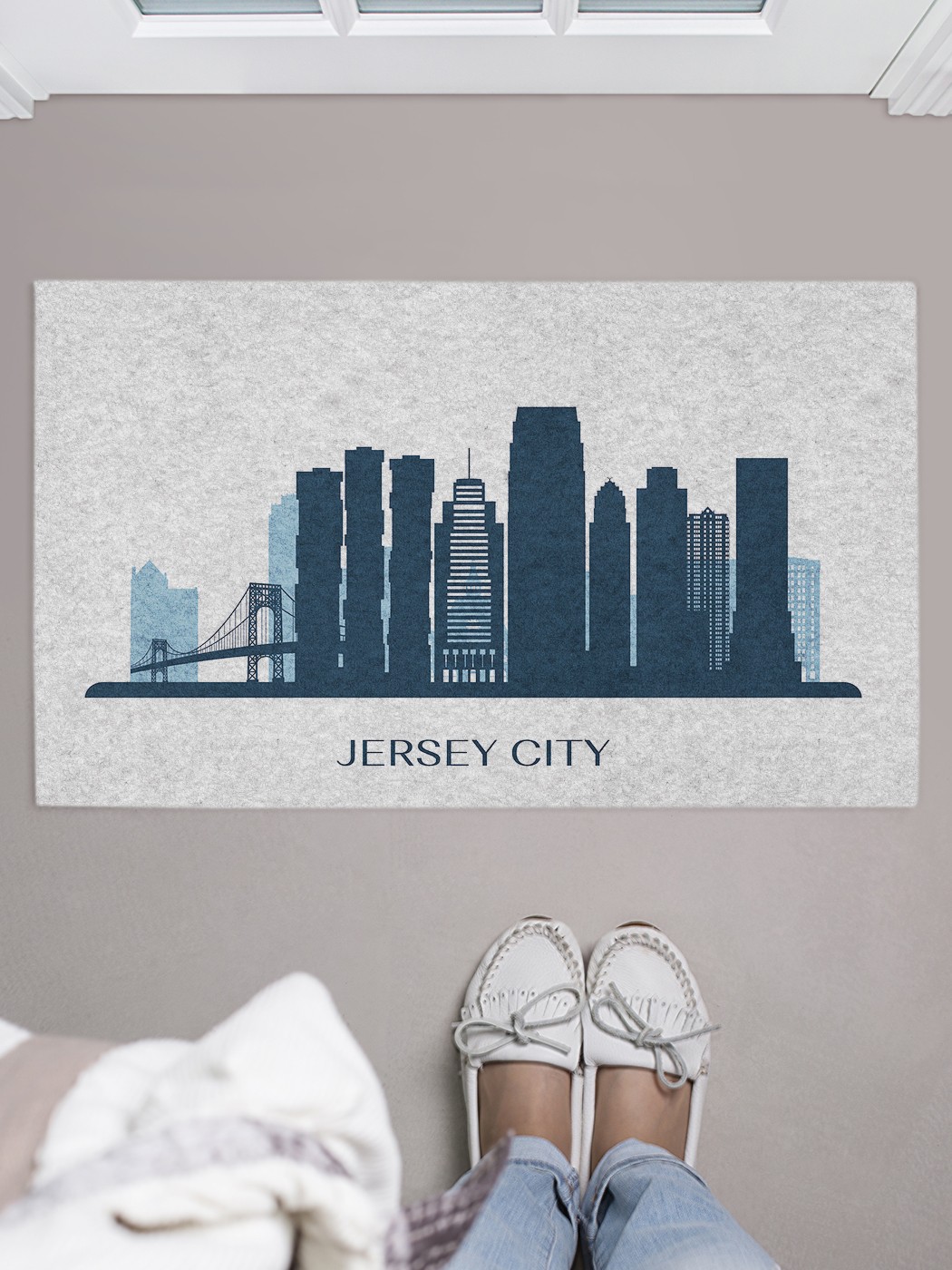 

Придверный коврик в прихожую для обуви, на резиновой основе, 75x45 см door_75024 JoyArty