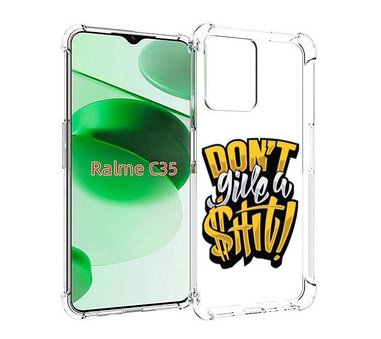 

Чехол MyPads не давай шит для Realme C35 / Narzo 50A Prime, Прозрачный, Tocco