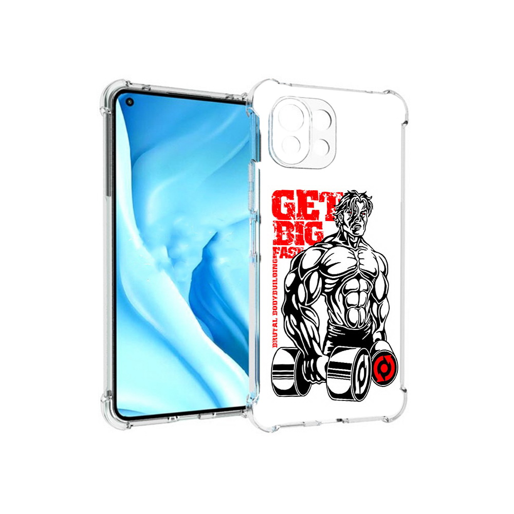 

Чехол MyPads Tocco для Xiaomi Mi 11 Lite накаченное тело (PT159462.256.495), Прозрачный, Tocco