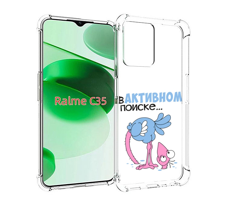 

Чехол MyPads в активном поиске для Realme C35 / Narzo 50A Prime, Прозрачный, Tocco
