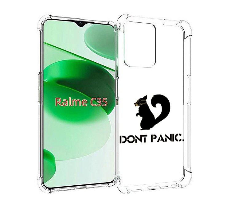 

Чехол MyPads не паникуем для Realme C35 / Narzo 50A Prime, Прозрачный, Tocco