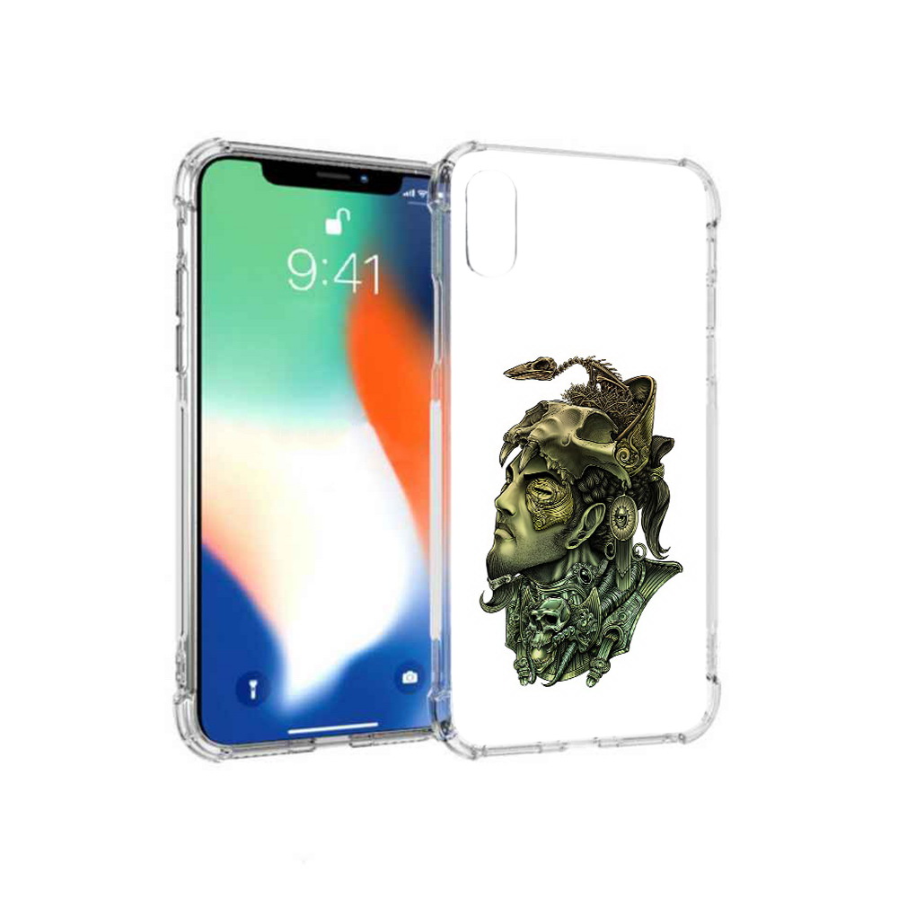 

Чехол MyPads Tocco для Apple iPhone XS Max бронзовый воин (PT117540.614.248), Прозрачный, Tocco
