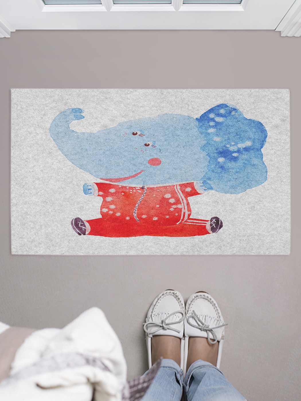 

Придверный коврик в прихожую для обуви, на резиновой основе, 75x45 см door_75056 JoyArty