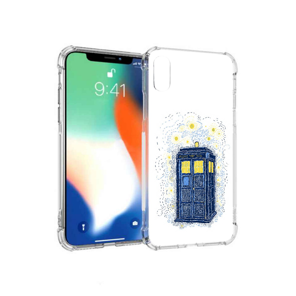

Чехол MyPads Tocco для Apple iPhone XS Max будка рисунок (PT117540.614.249), Прозрачный, Tocco
