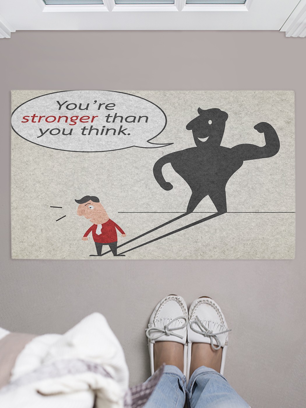 

Придверный коврик в прихожую для обуви, на резиновой основе, 75x45 см door_75071 JoyArty