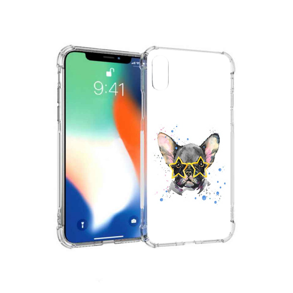 

Чехол MyPads Tocco для Apple iPhone XS Max буля в очках (PT117540.614.252), Прозрачный, Tocco