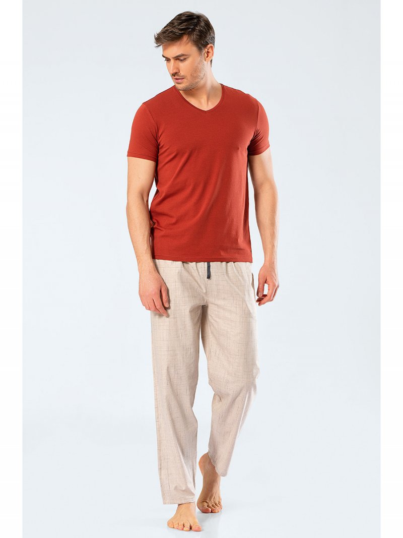 

Пижама мужская Cacharel 2207 бежевая XXL, 2207