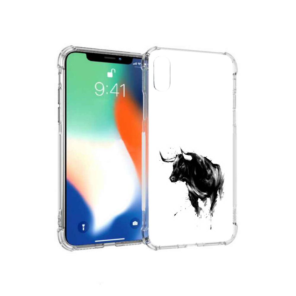 

Чехол MyPads Tocco для Apple iPhone XS Max бык (PT117540.614.254), Прозрачный, Tocco