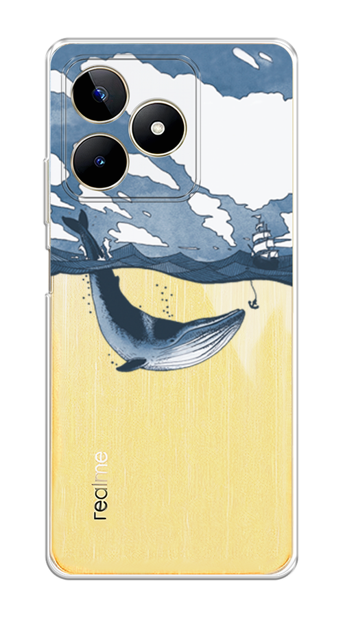 

Чехол на Realme C53 "Большой кит", Синий, 2514650-1