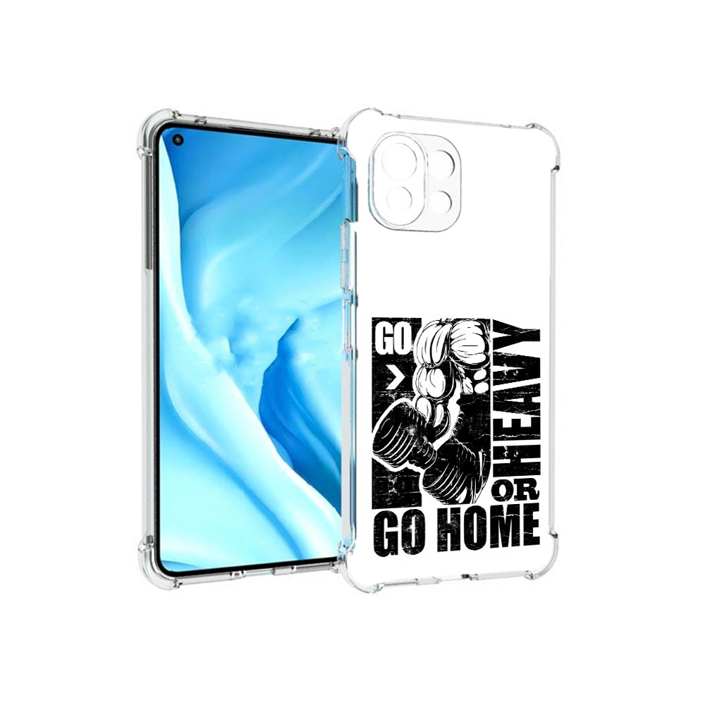 

Чехол MyPads Tocco для Xiaomi Mi 11 Lite накаченные руки (PT159462.256.496), Прозрачный, Tocco
