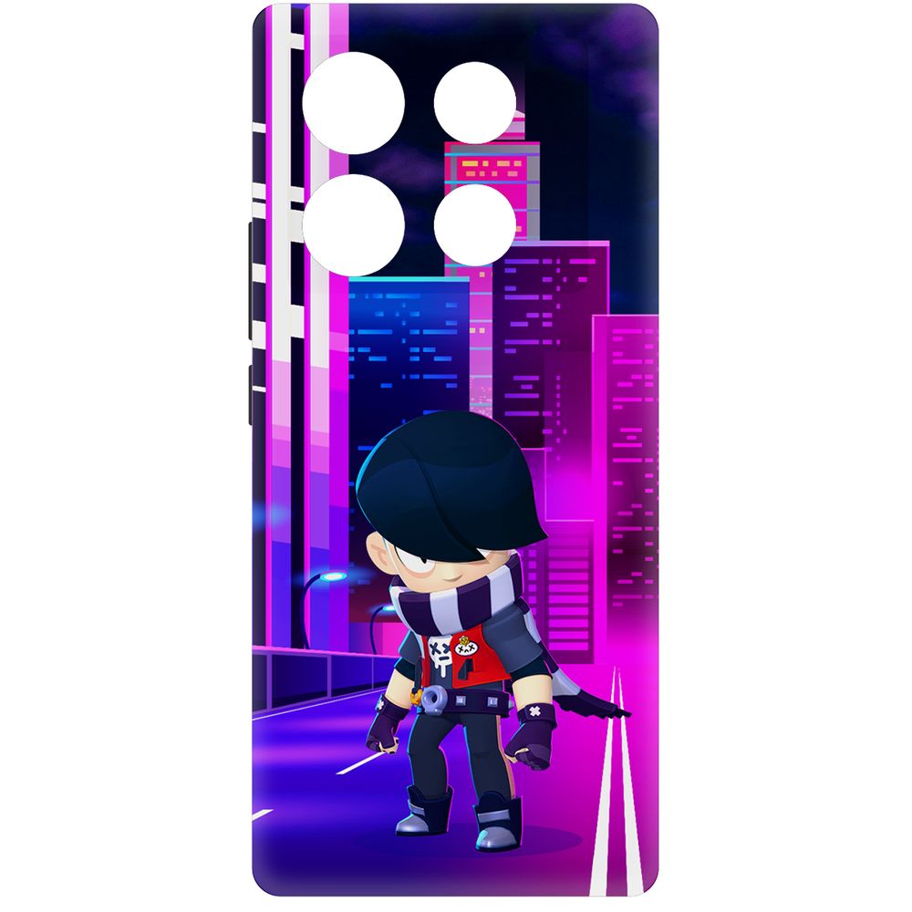 

Чехол-накладка Krutoff Soft Case Brawl Stars - Эдгар для INFINIX Note 40 Pro черный