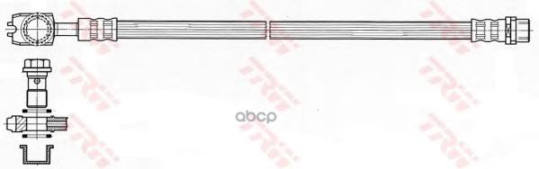 

Рнd484_Шланг Тормозной Задний L=278 Аudi А4 1.6-3.2/2.0Тdi-3.0Тdi 04> TRW/Lucas phd484