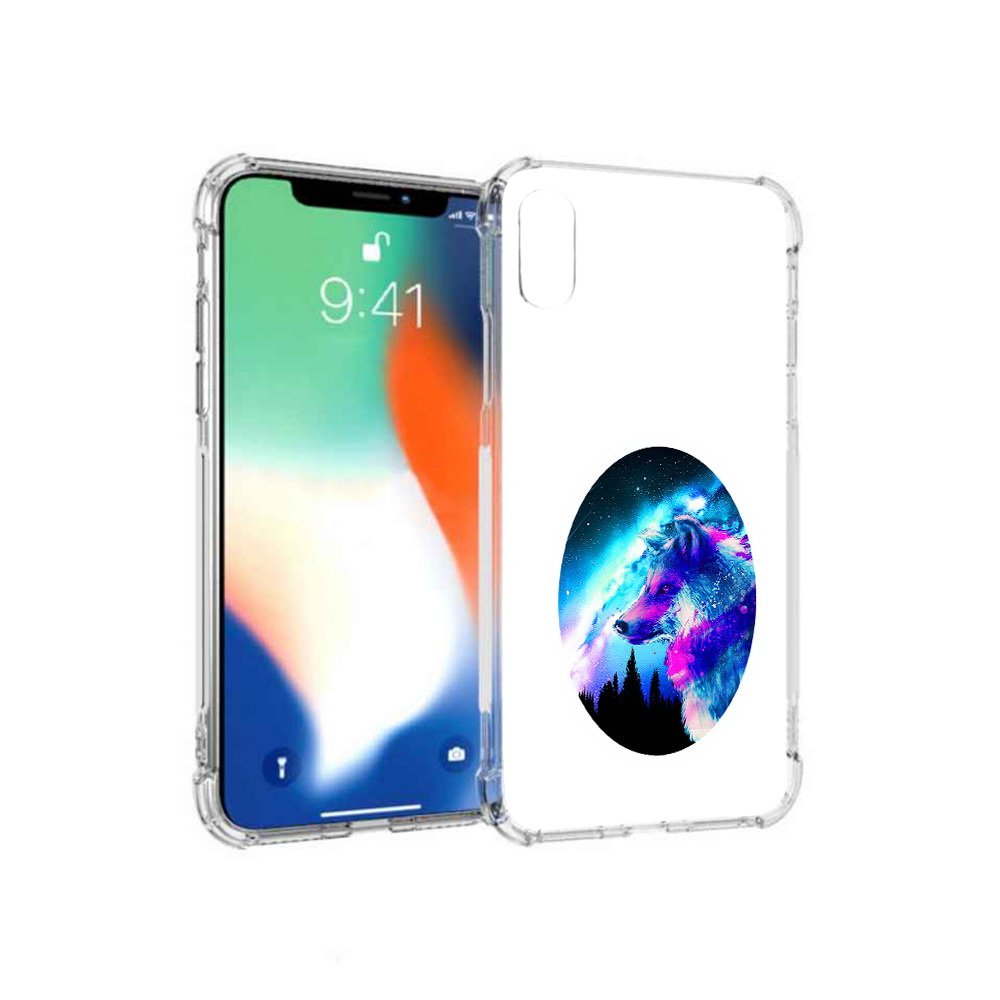 

Чехол MyPads Tocco для Apple iPhone XS Max голубой волк (PT117540.614.293), Прозрачный, Tocco