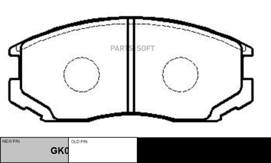 

Тормозные колодки Ctr передние gk0571