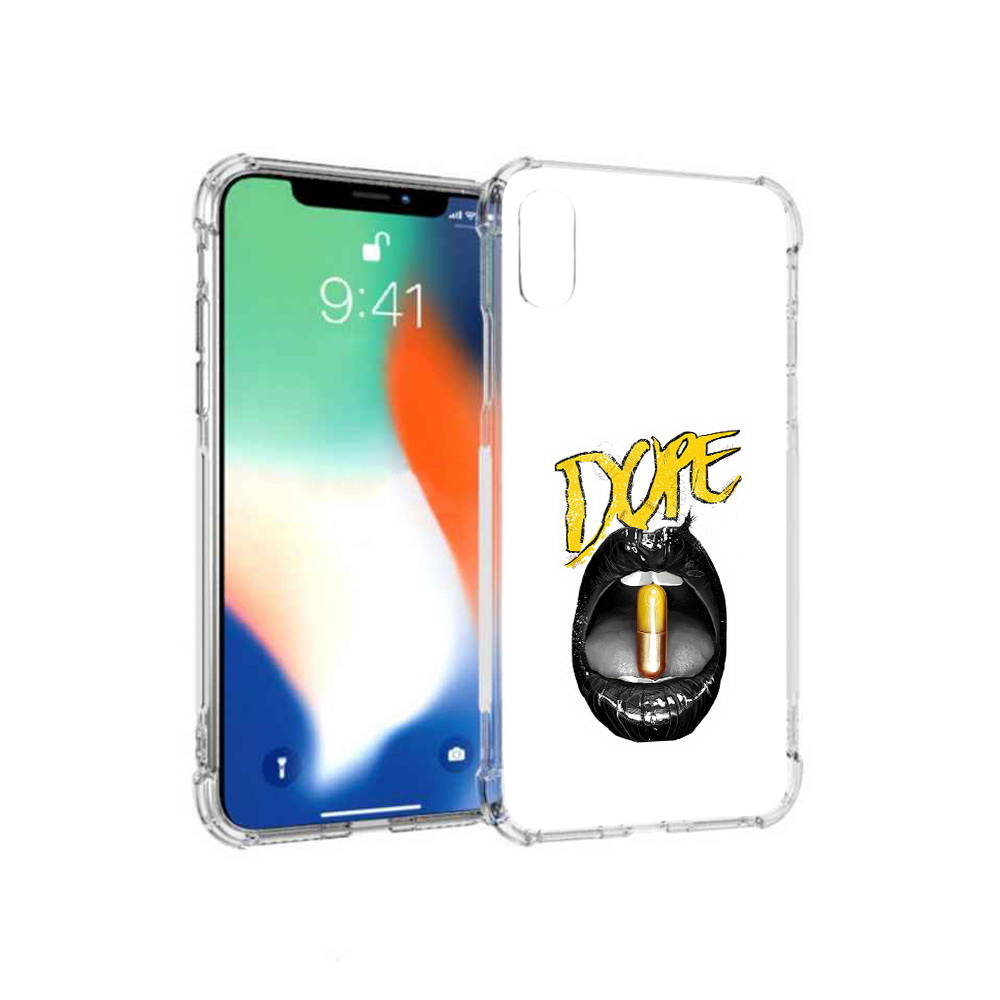

Чехол MyPads Tocco для Apple iPhone XS Max губы (PT117540.614.303), Прозрачный, Tocco