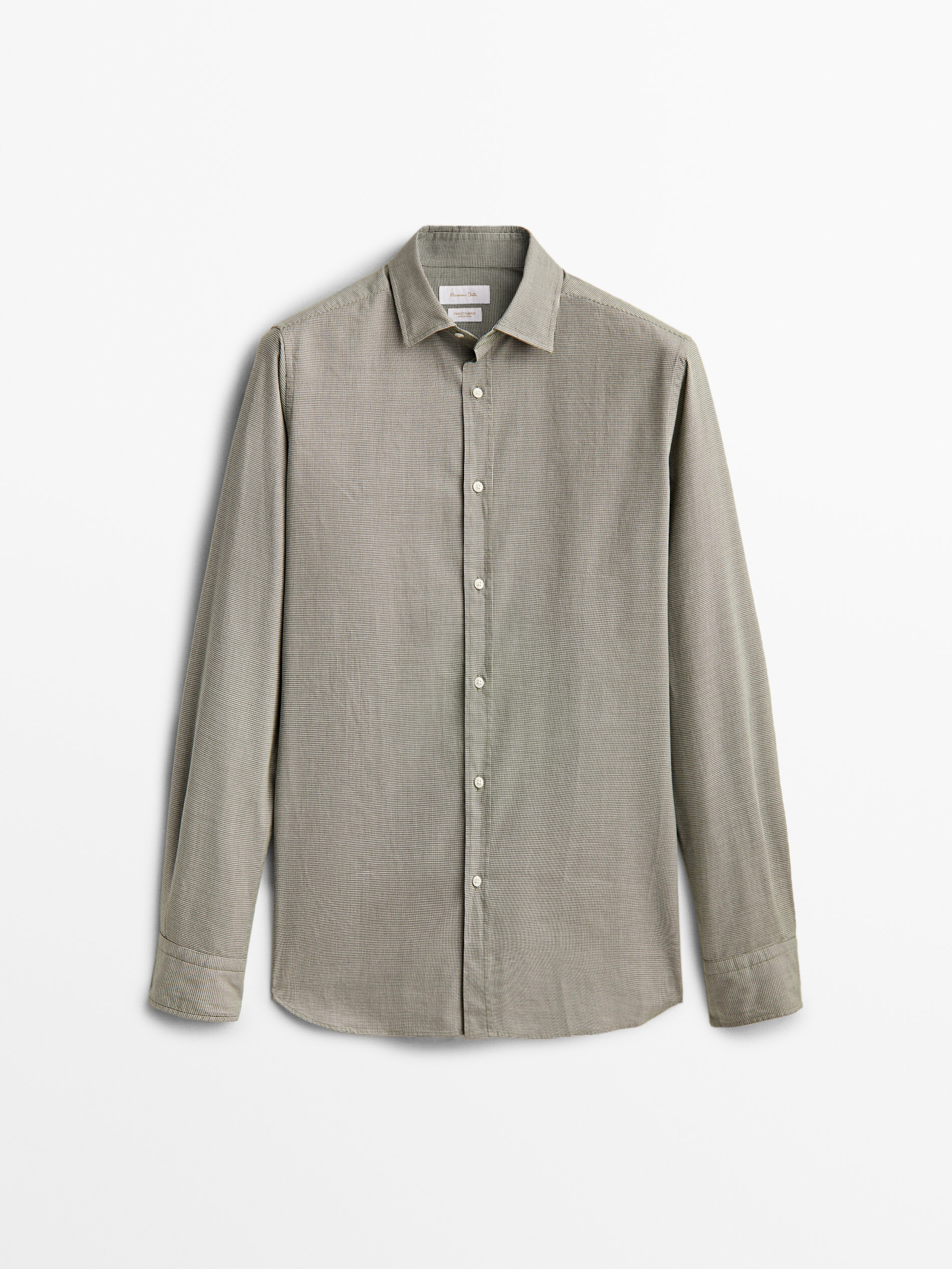 

Рубашка мужская Massimo Dutti 00123340502 зеленая L, 00123340502
