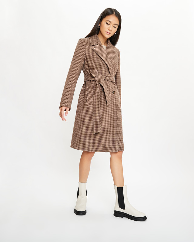 

Пальто женское ElectraStyle 4-0127/3-0162 коричневое 44 RU, 4-0127/3-0162