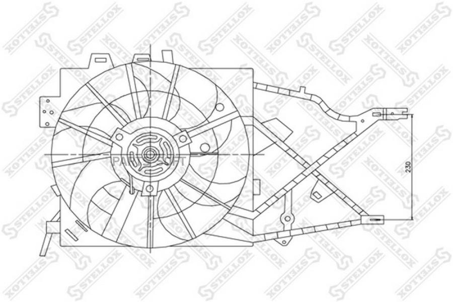 

STELLOX Вентилятор охлаждения STELLOX 2999304sx