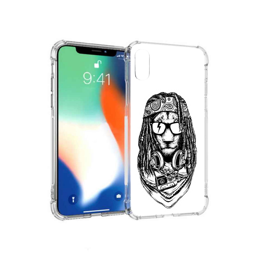 

Чехол MyPads Tocco для Apple iPhone XS Max дреды льва (PT117540.614.338), Прозрачный, Tocco