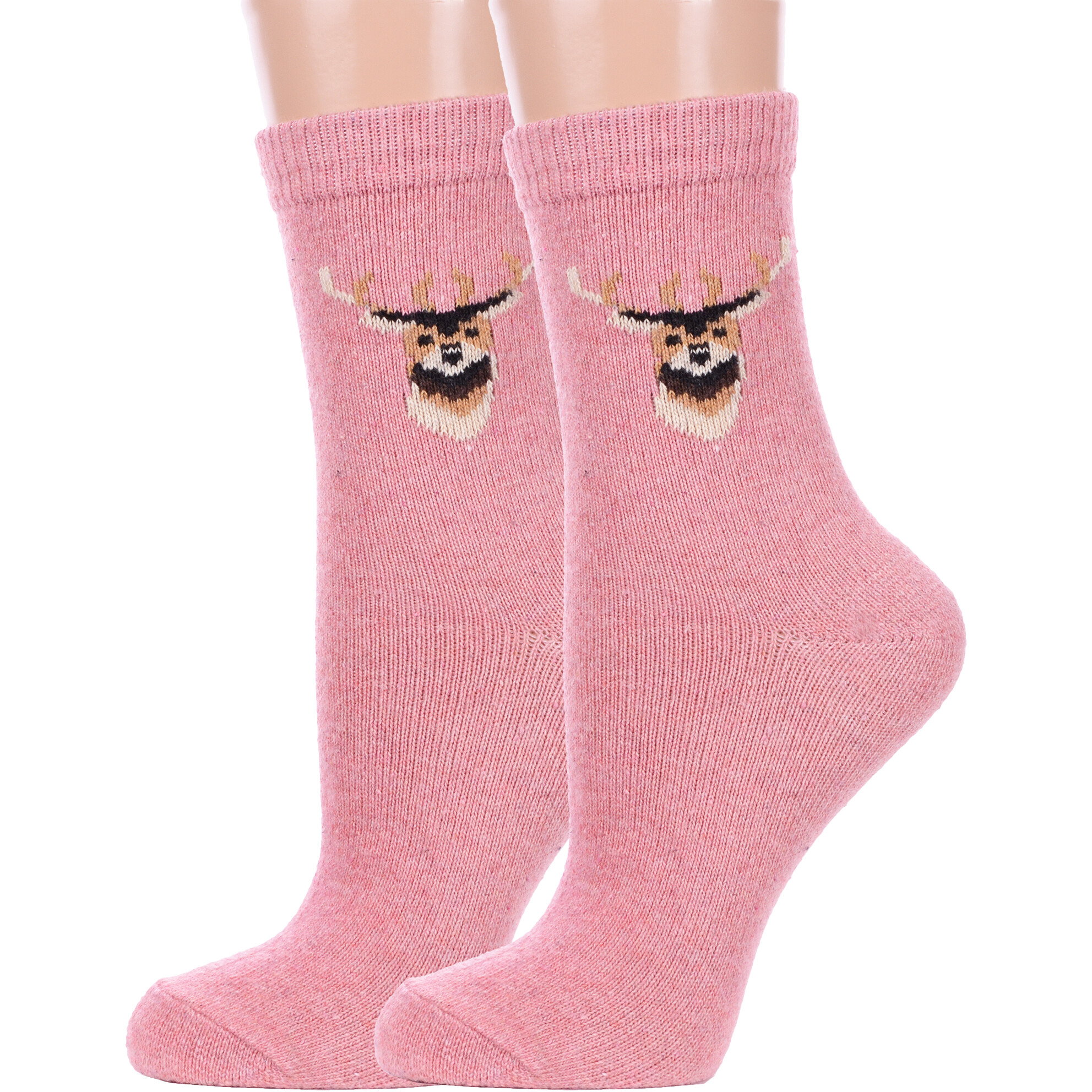 Комплект носков женских Hobby Line 2-Нжа6201-06 розовых 36-40, 2 пары