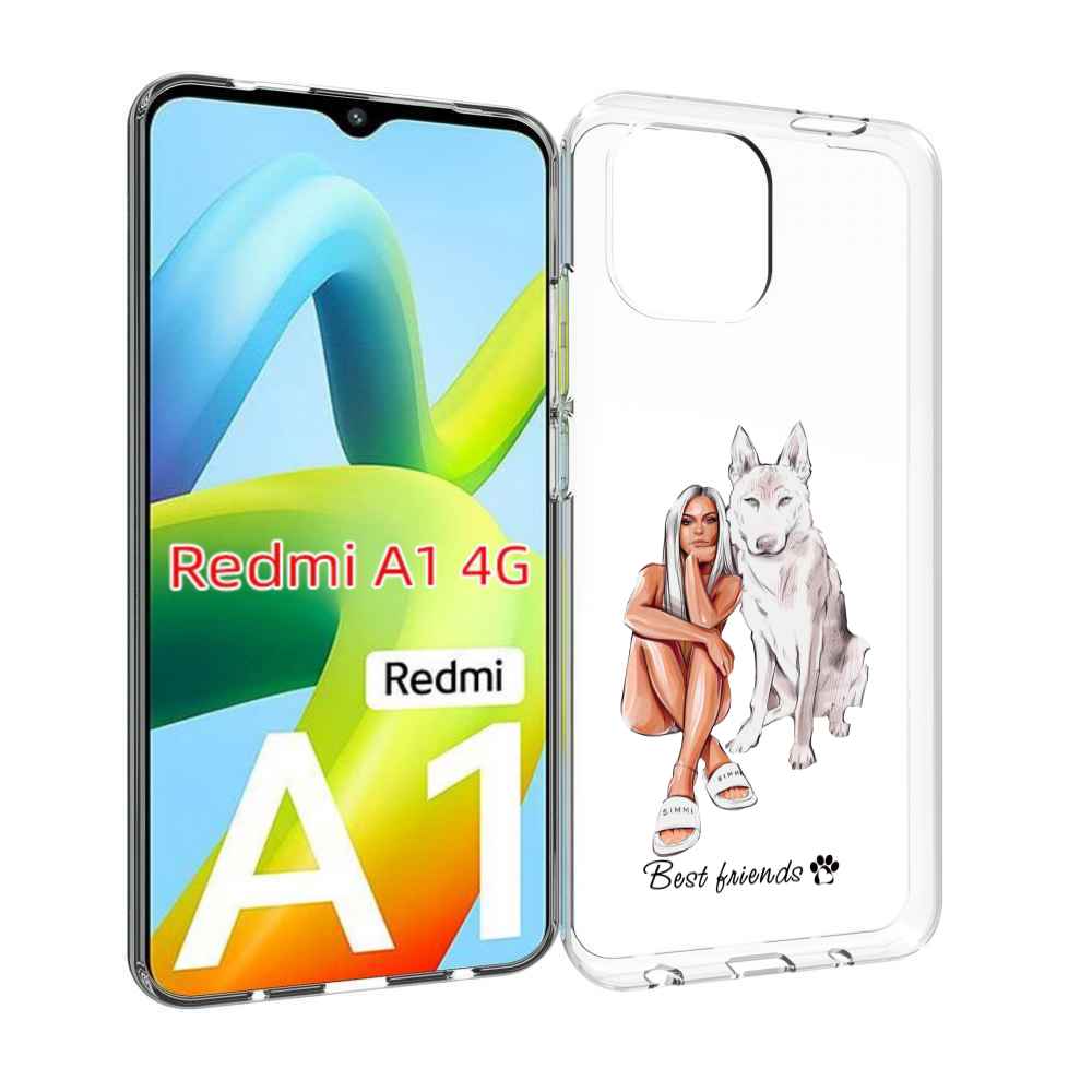 

Чехол MyPads Лучшие-друзья для Xiaomi Redmi A1, Прозрачный, Tocco