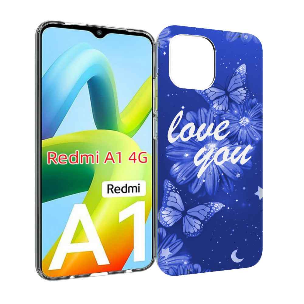 Чехол MyPads Люблю-тебя-с-бабочками для Xiaomi Redmi A1