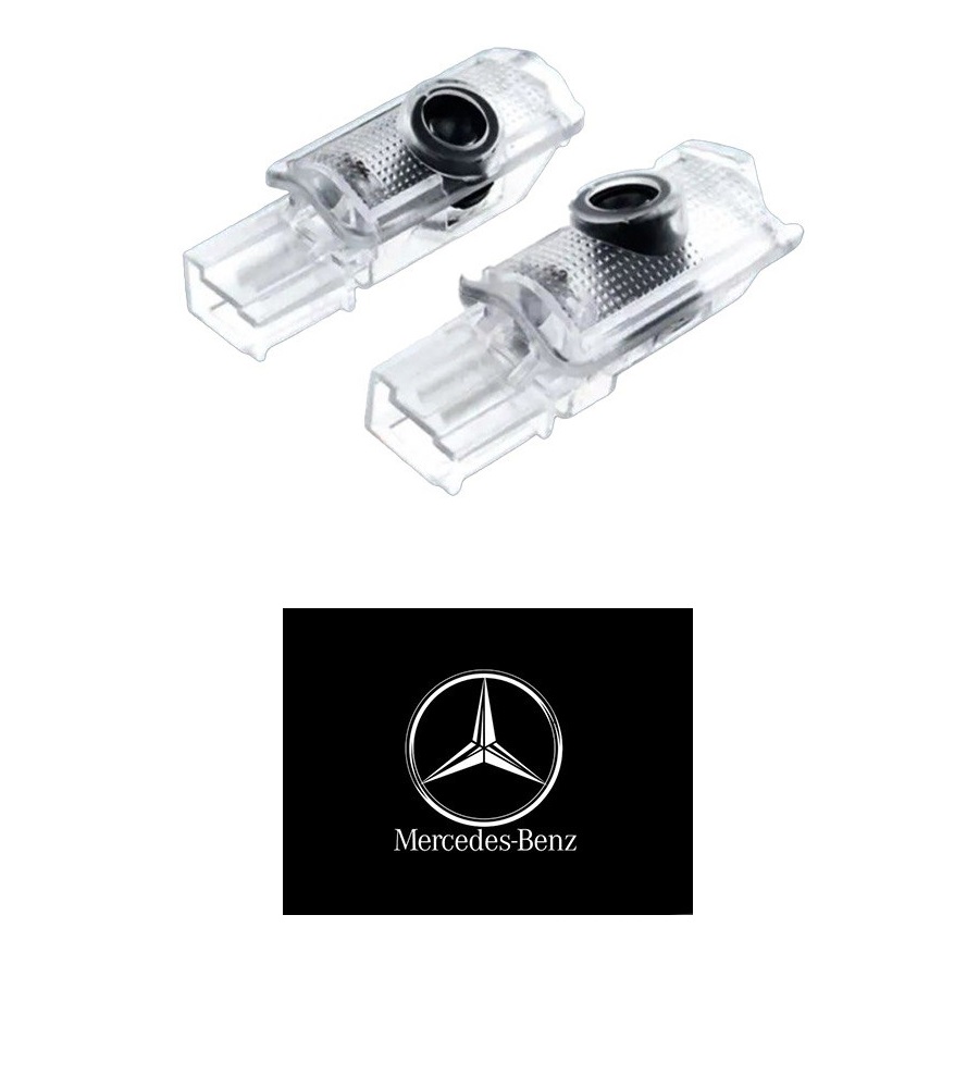 

Светодиодная подсветка дверей LUMLEDIO с лого MERCEDES-BENZ в дверь автомобиля SL-GY-BZ4, SL-GY-BZ4
