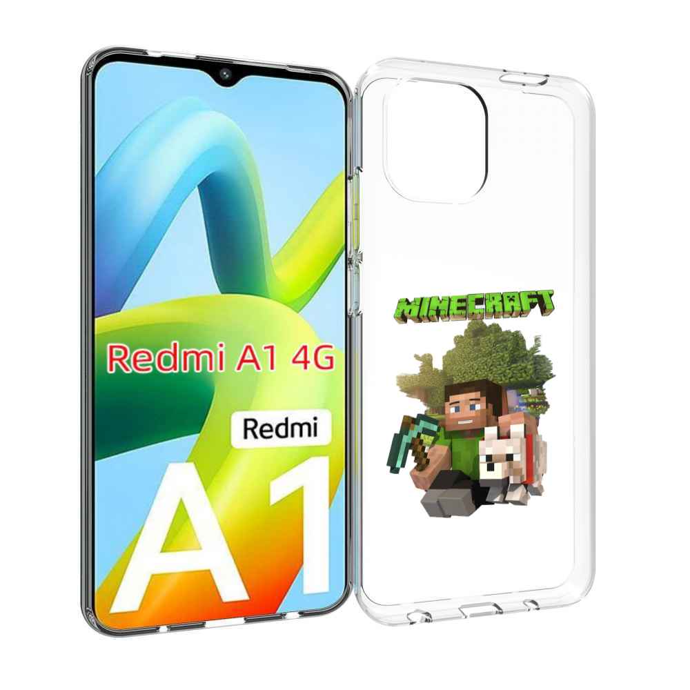 

Чехол MyPads Майнкрафт детский для Xiaomi Redmi A1, Прозрачный, Tocco
