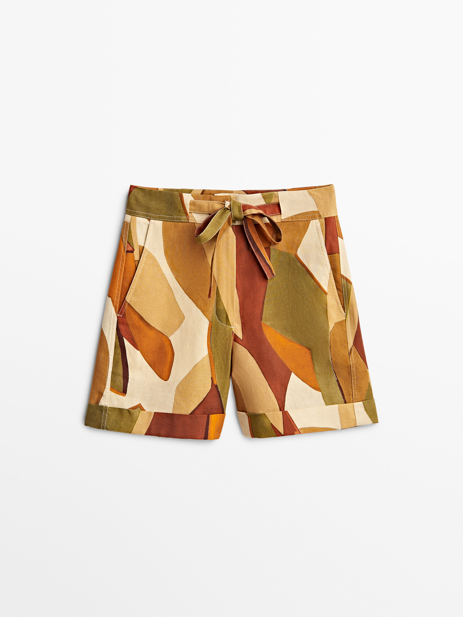 

Шорты женские Massimo Dutti 05000808615 оранжевые 38, 05000808615