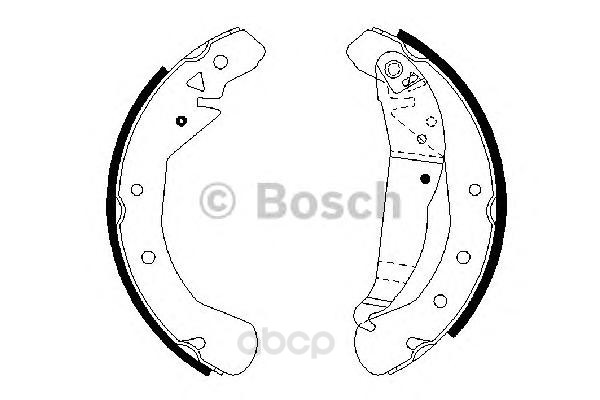 

Тормозные колодки Bosch задние барабанные 986487658