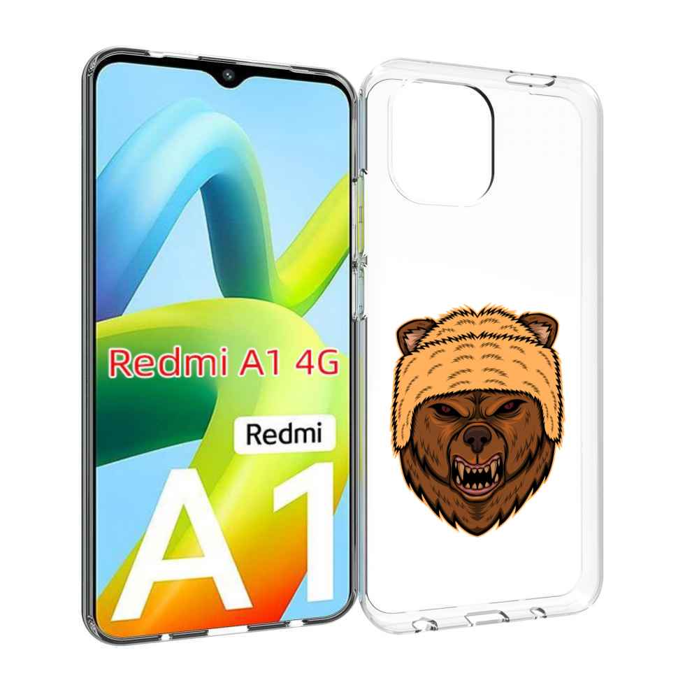 

Чехол MyPads Медведь-в-шапке для Xiaomi Redmi A1, Прозрачный, Tocco