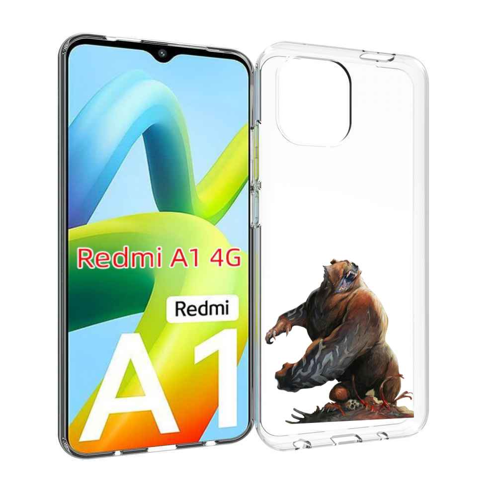 

Чехол MyPads Медведь-жестокий для Xiaomi Redmi A1, Прозрачный, Tocco