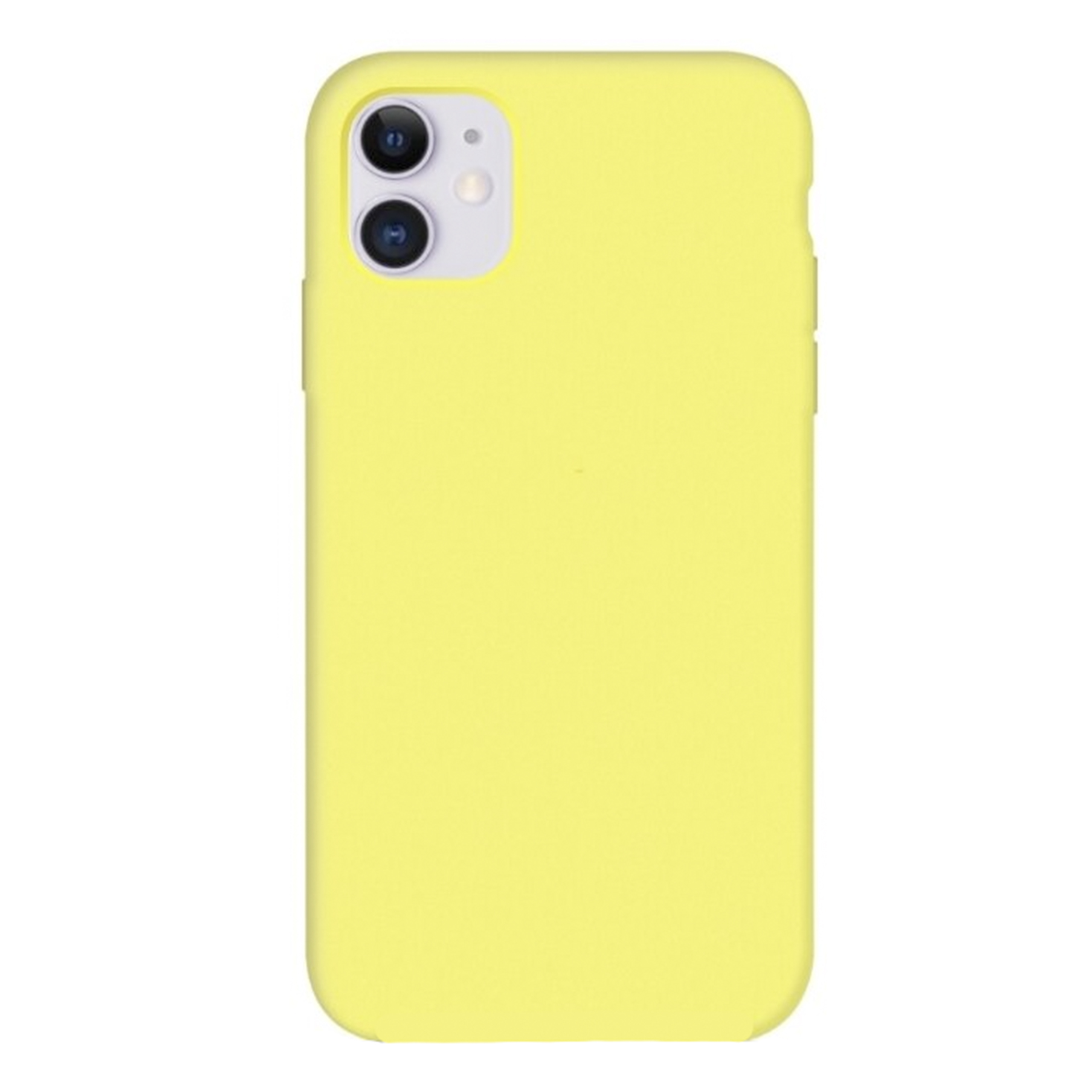 

Чехол - накладка для iPhone 11, Silicon Case, без лого, лимонный, Желтый
