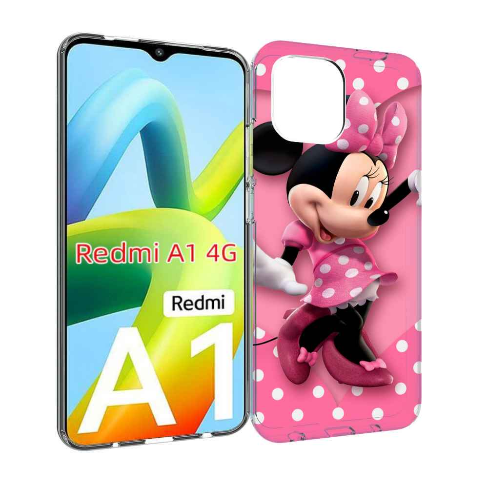 

Чехол MyPads Минни-Маус-в-сердце женский для Xiaomi Redmi A1, Прозрачный, Tocco