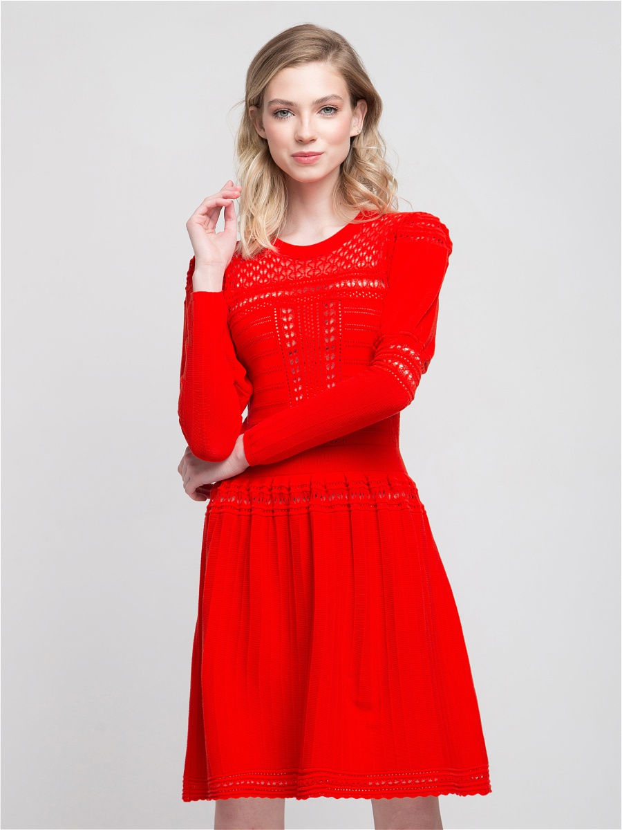 Платье женское Fors ТЕ49 красное 42 RU