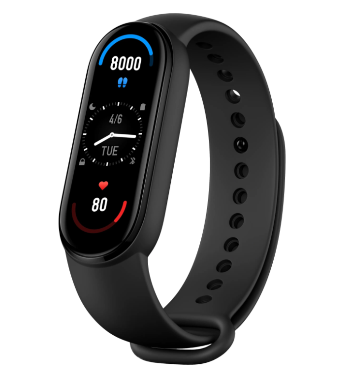 

Фитнес-браслет Xiaomi Mi Smart Band 6 NFC, 1.56", Amoled, WR50M, BT5.0, чёрный