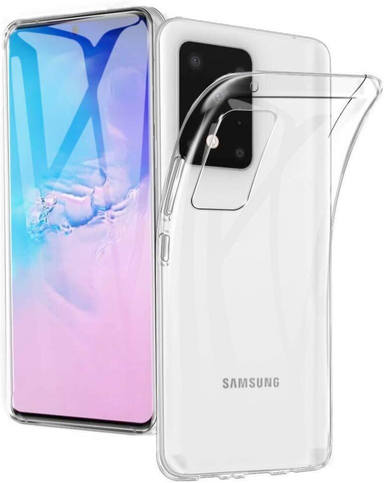 

Силиконовый чехол для Samsung Galaxy A21S прозрачный