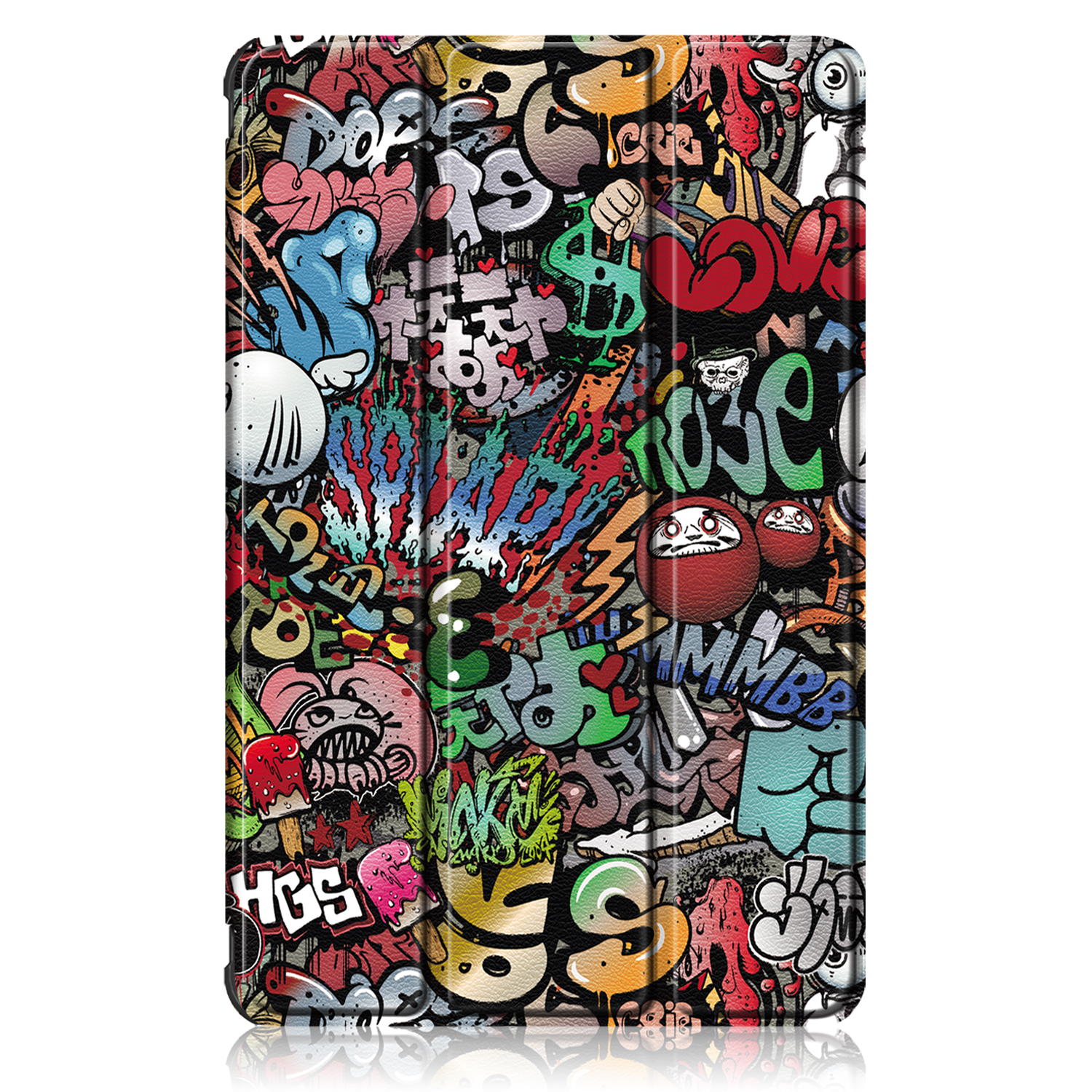 фото Чехол планшетный для samsung tab s7, samsung tab s8 (t870/x706) 11.0" с магнитом, граффити zibelino