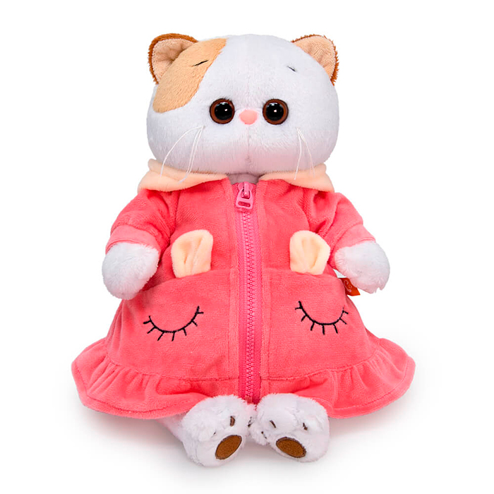 Мягкая игрушка BUDI BASA Basik&Co Кошка Ли-Ли в домашнем платье LK27-120