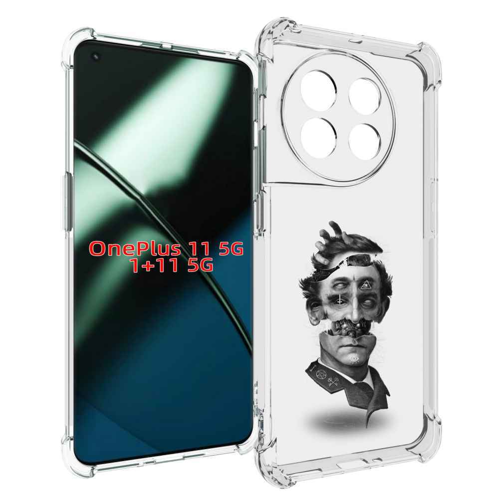 

Чехол MyPads страшное лицо абстракция для OnePlus 11, Прозрачный, Tocco