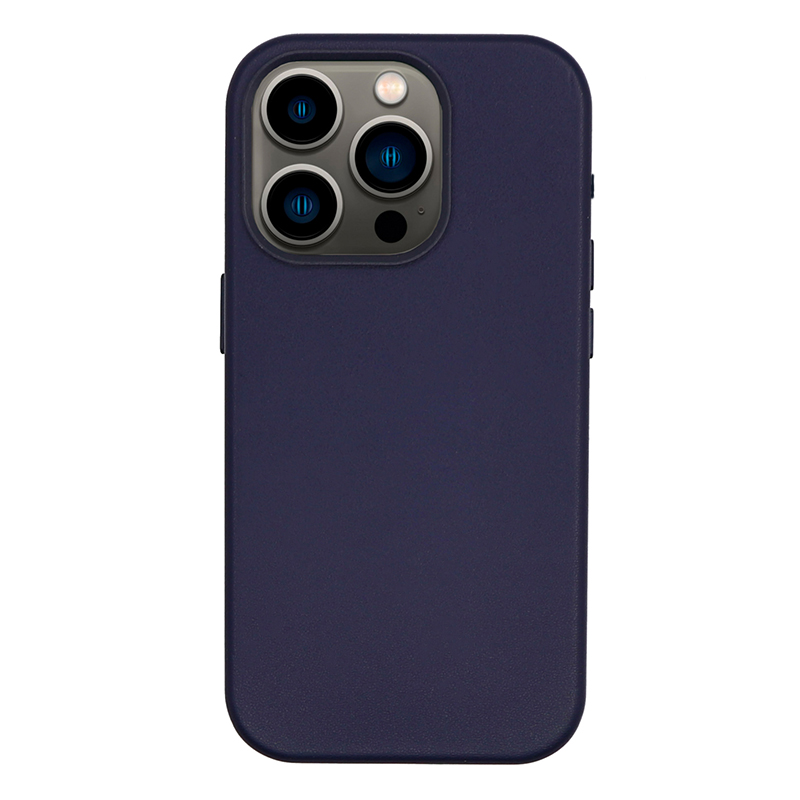 

Чехол-накладка для iPhone 15 Pro Max, экокожа, магнитный (MagSafe), без лого, X-case, Синий