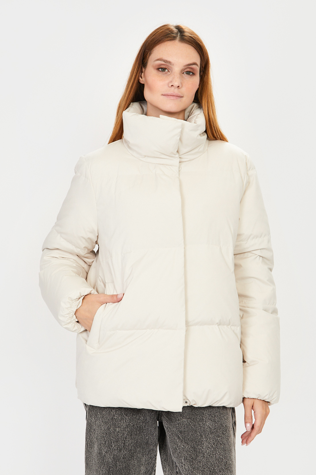 фото Куртка женская baon b001526 бежевая xxl