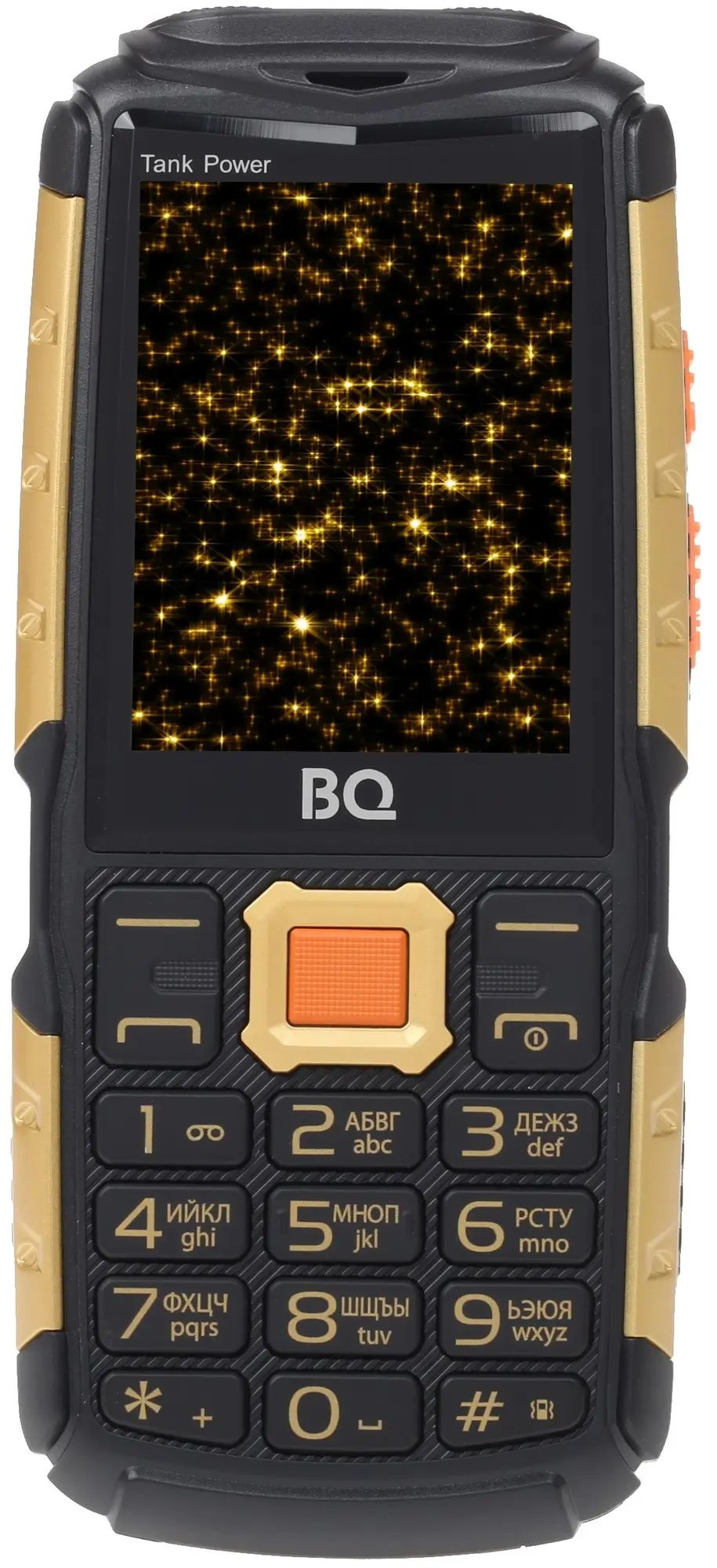 

Сотовый телефон BQ M-2430 Tank Power, 2.4", 2 sim, microSD, 4000мАч, золотистый