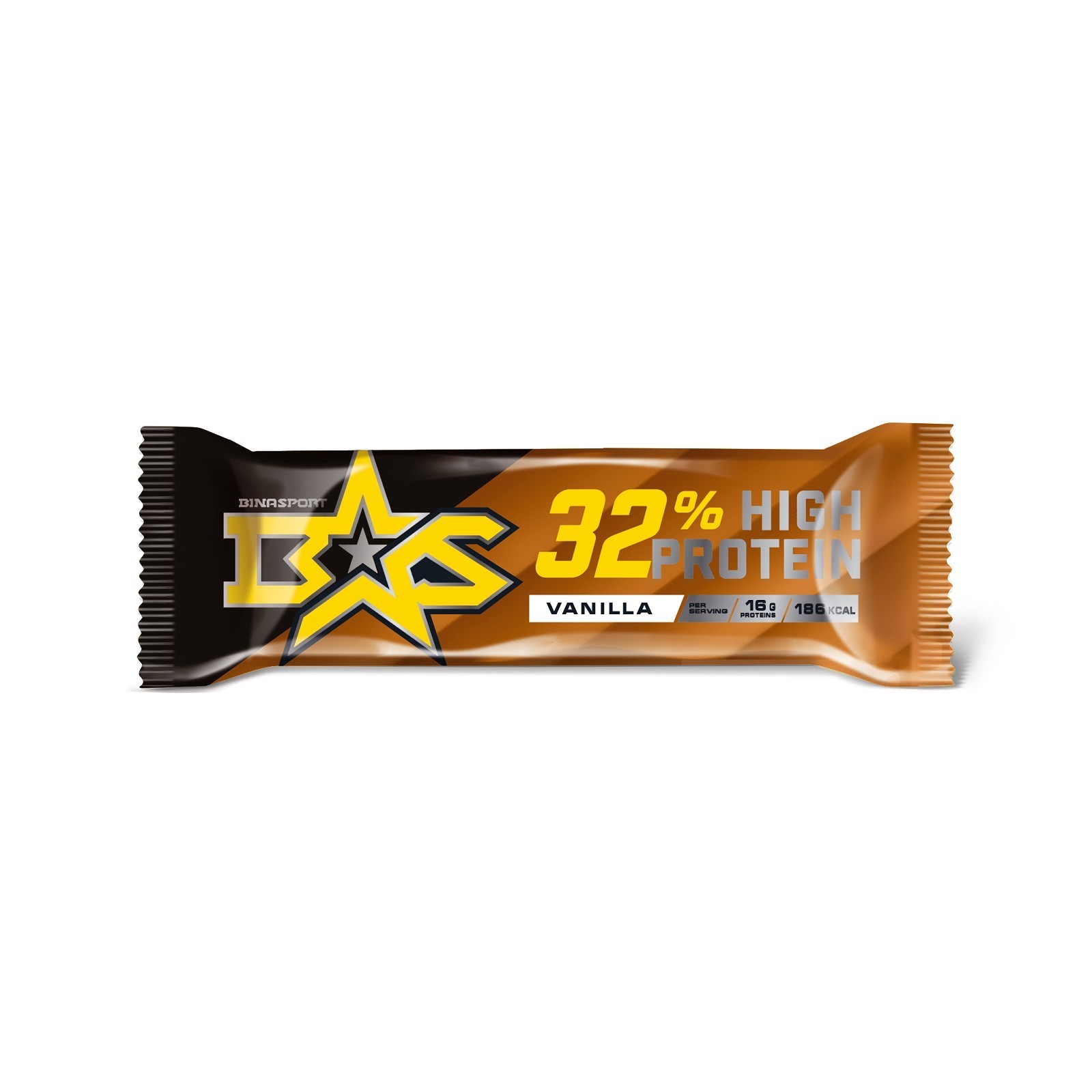 

Упаковка протеиновых батончиков Binasport 32% High Protein 24 батончика в упаковке,Ваниль