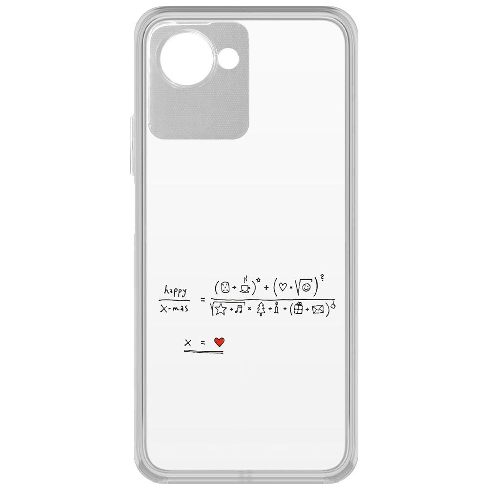 

Чехол-накладка Кейс Праздничная формула для Realme Narzo 50i Prime, Прозрачный