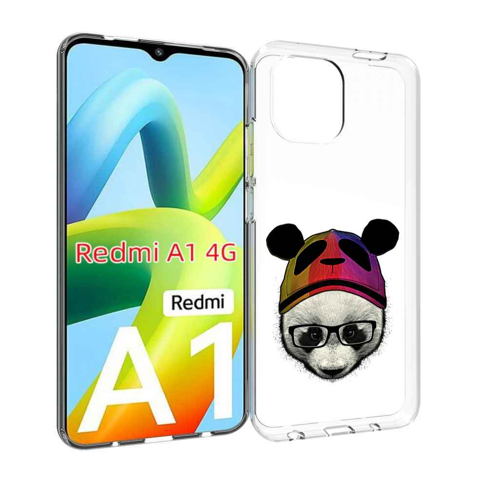 

Чехол MyPads Панда в шапке для Xiaomi Redmi A1, Прозрачный, Tocco