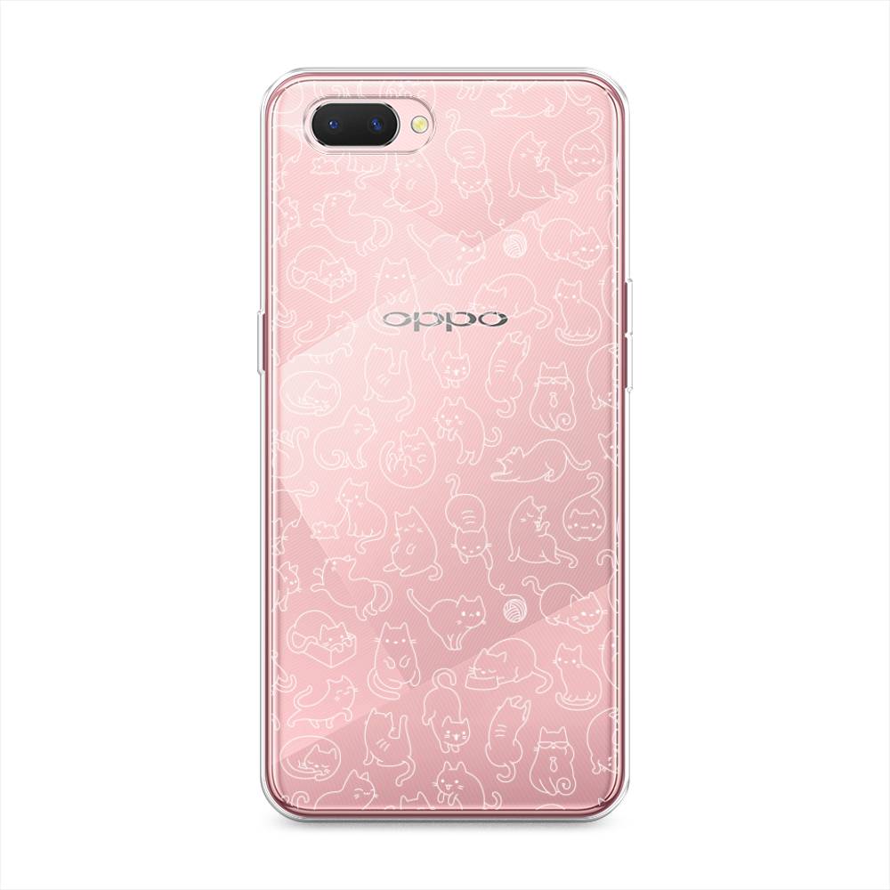 

Чехол Awog на Oppo A3s "Шкодливые котики", Разноцветный, 252050-2