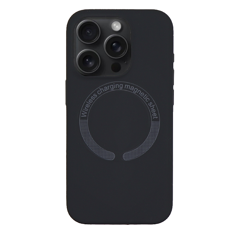 

Чехол-накладка для iPhone 15 Pro, Silicon Case, магнитный (MagSafe), без лого, X-case, Серый